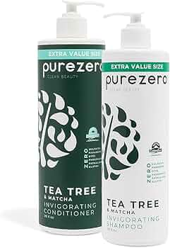 Amazon.com : Purezero 20 oz Tea Tree & Matcha Shampoo and